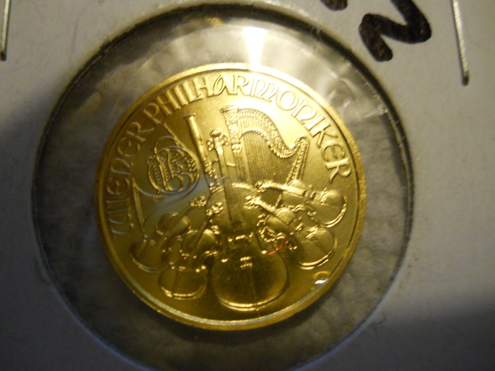 Two 1999 1/4 oz Austrian Gold Philharmonic Coins...Total 1/2 Oz 999.9 Gold