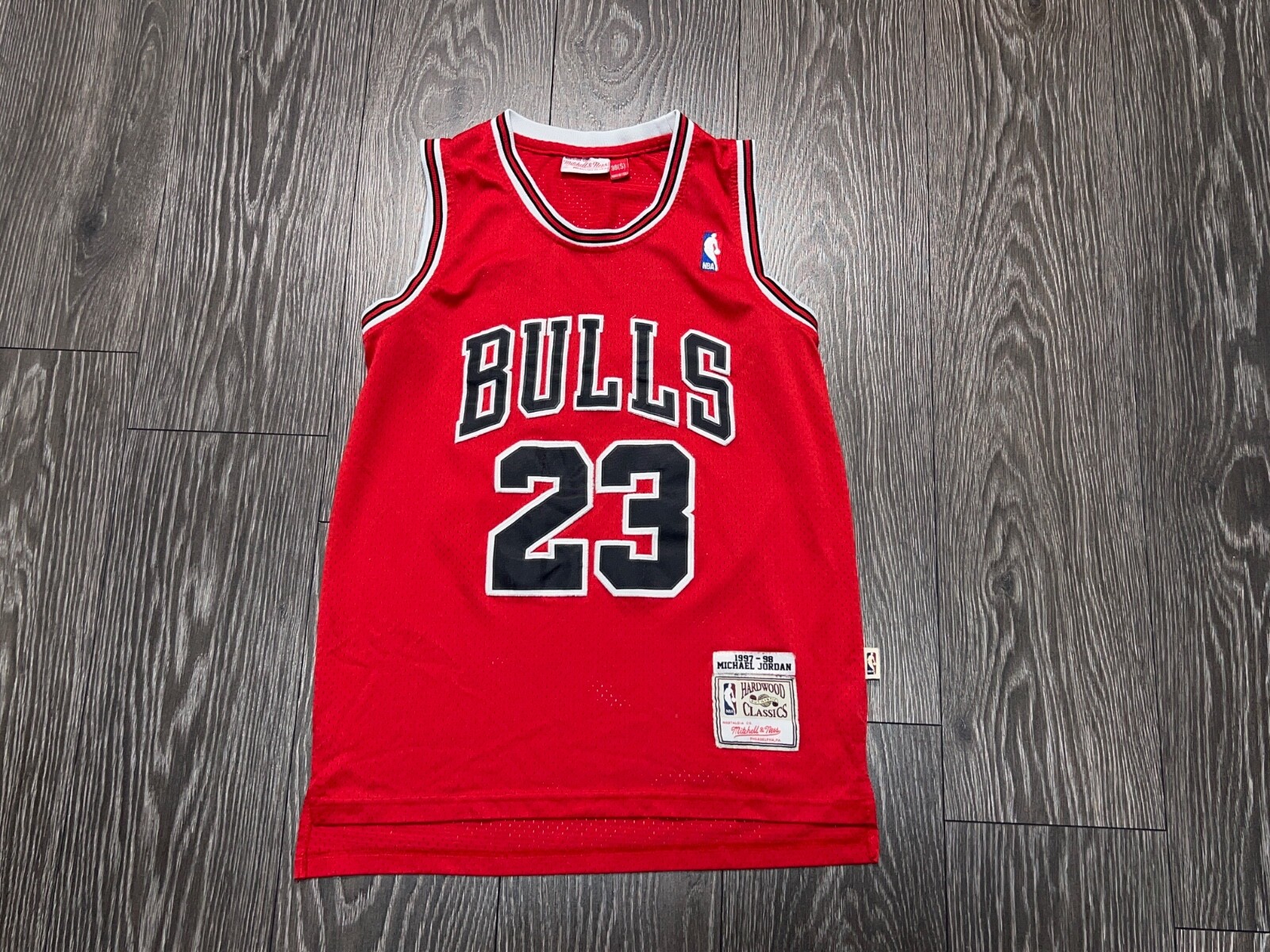 Mens Mitchell Ness Jordan #23 Chicago Bulls NBA Basketball
