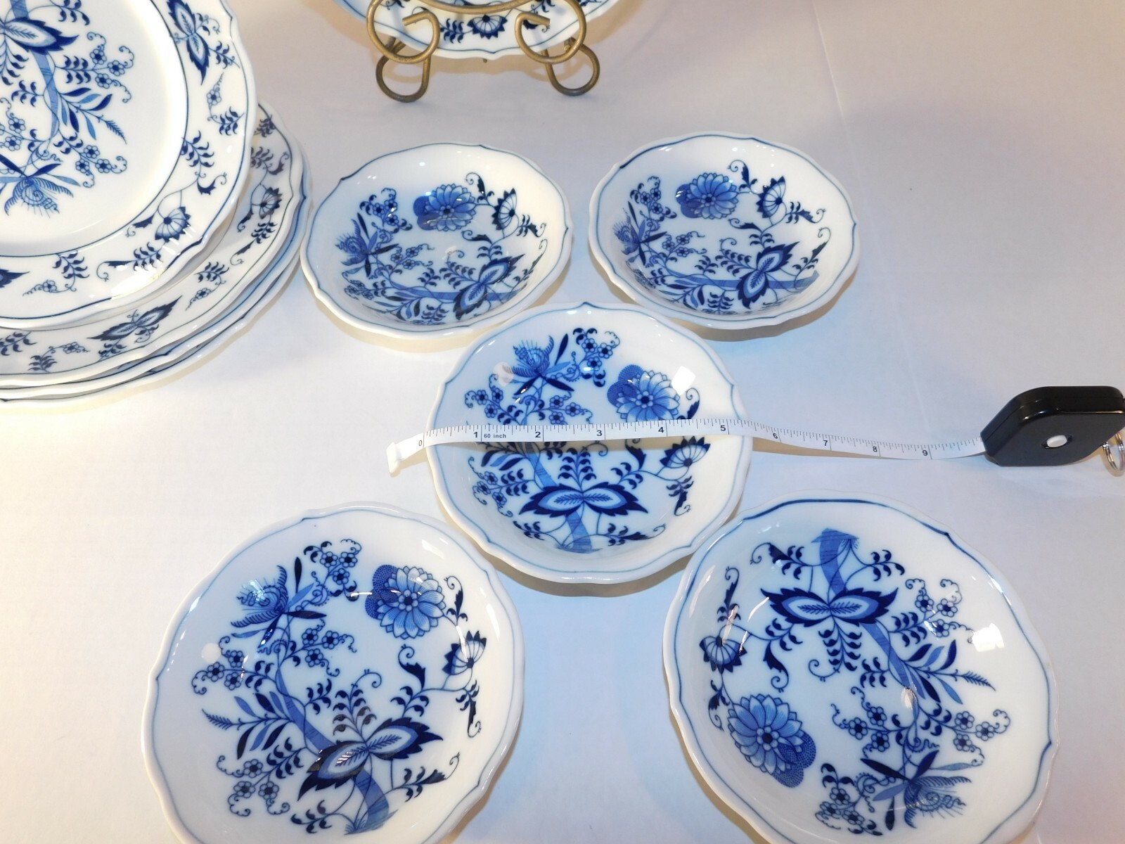 VINTAGE Blue Danube - 10 Pcs - 5 Salad Lunch Plates 5  Fruit Dessert  Bowls