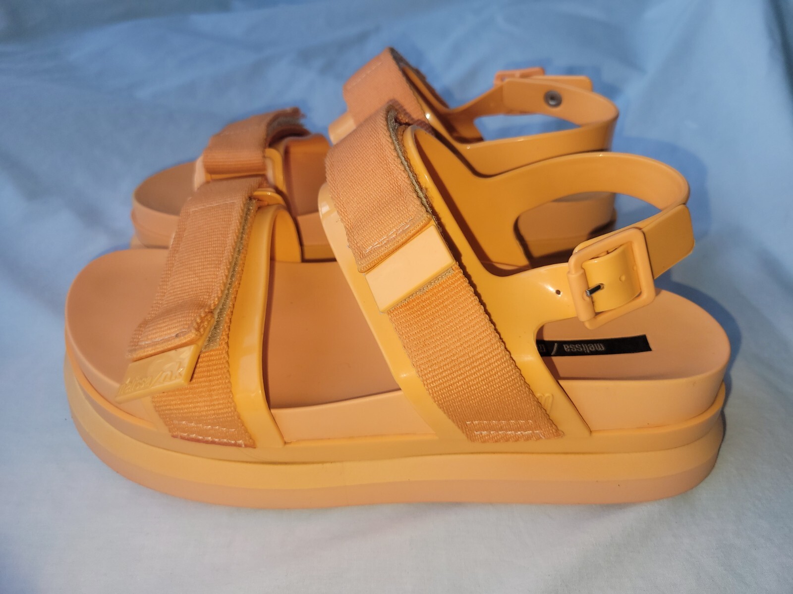 サンダル・ミュール MELISSA Women Sandals 32353GIALLO Yellow Melissa - Yellow Sandals with Pearls