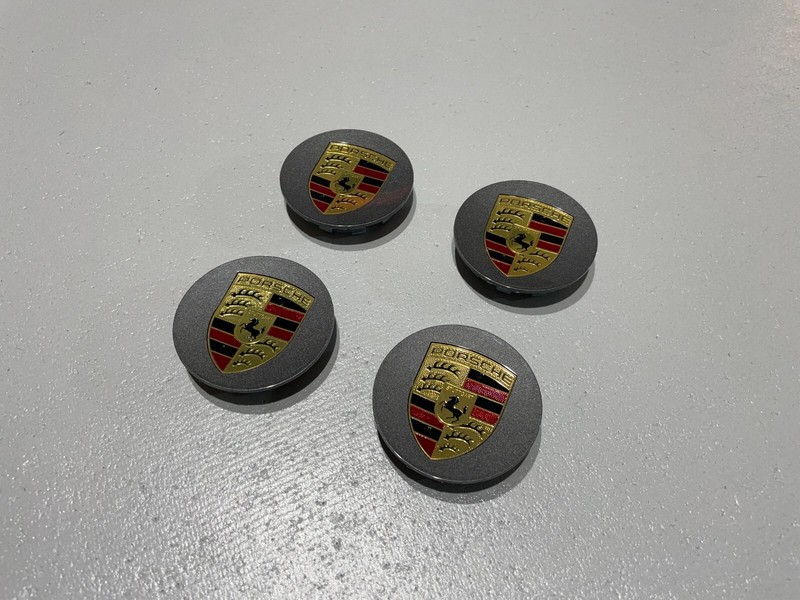 Neu# Original Porsche Nabenkappen Felgendeckel 9p1 601147 A Oc6 ## Grau GläNzend