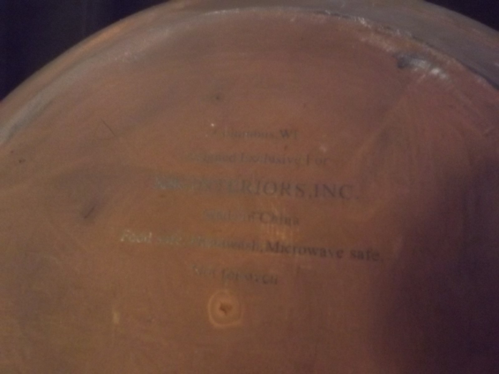 Heavy Pottery Christmas Plate