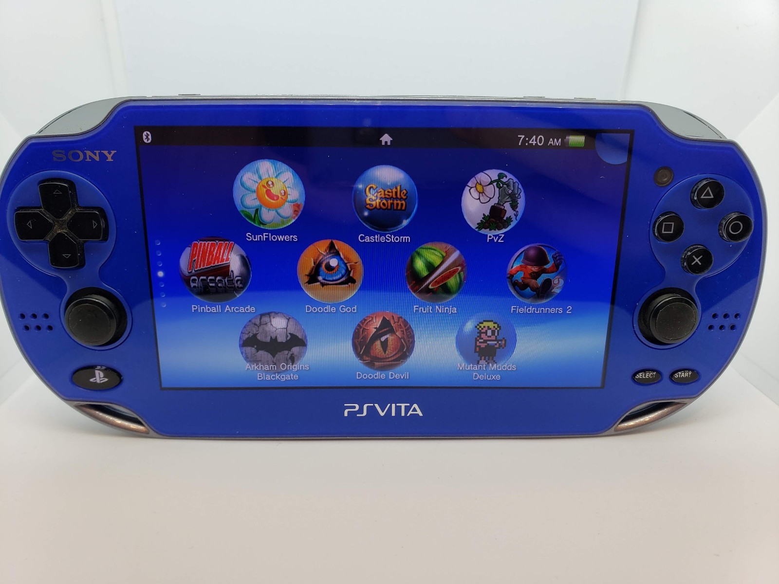 No Sound Blue PS Vita PlayStation Vita System OLED 3.65 Henkaku Enso 128GB