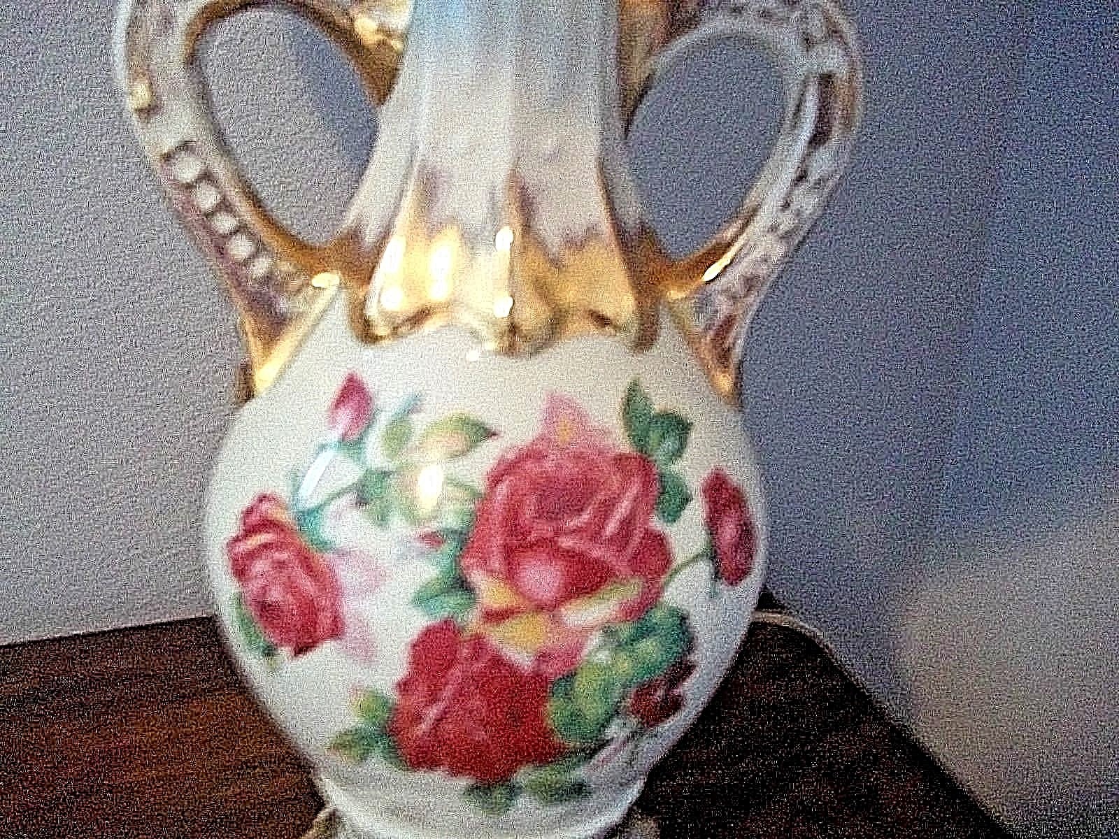 Beautiful Antique Rose Lamp