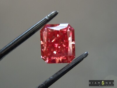 1.54ct Red VS2 Radiant Cut Diamond R10237 Diamonds by Lauren