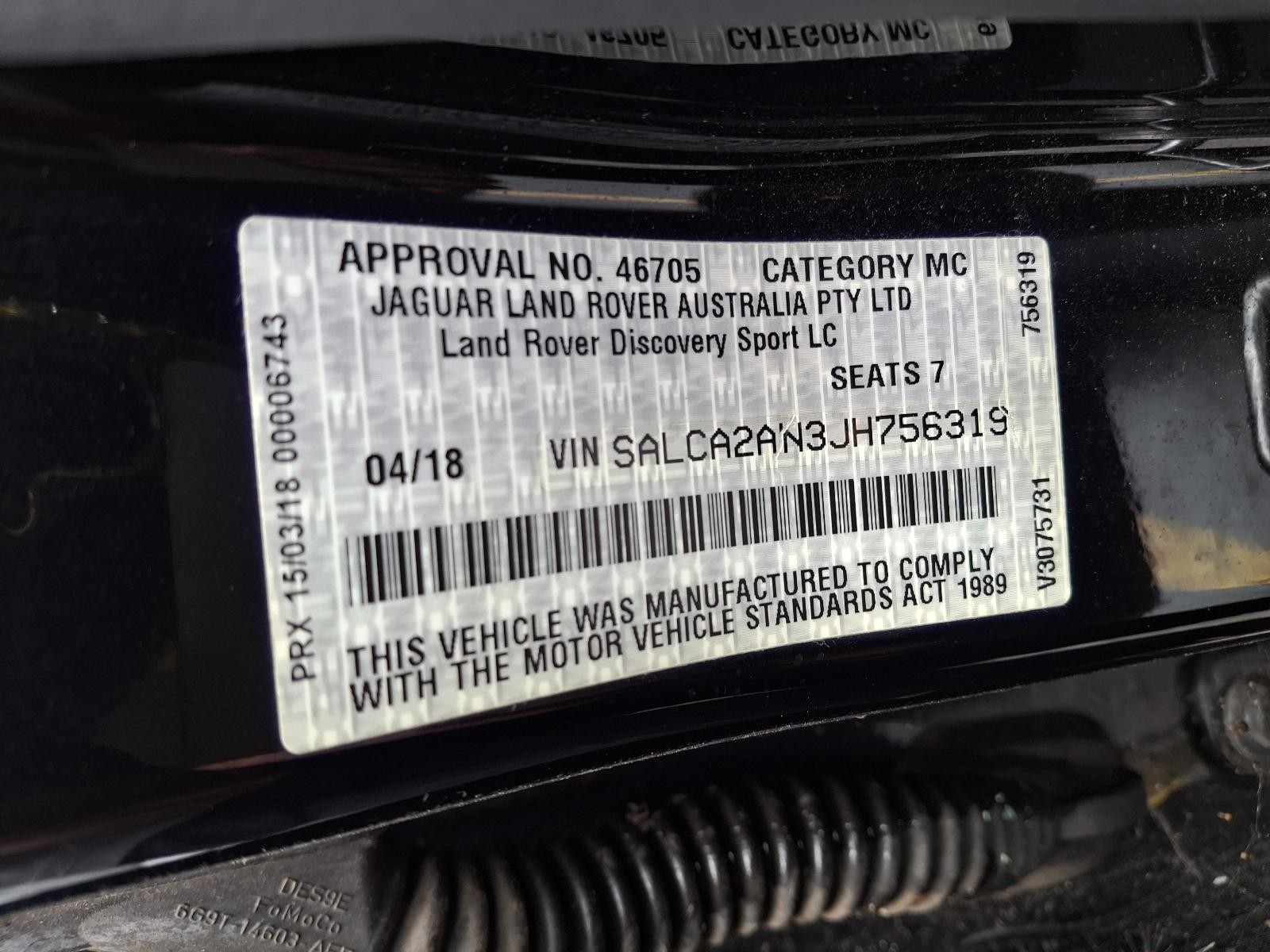 LAND ROVER DISCOVERY SPORT 2015-2025 RIGHT FRONT DOOR WINDOW L550, 01/15- - thumbnail 7