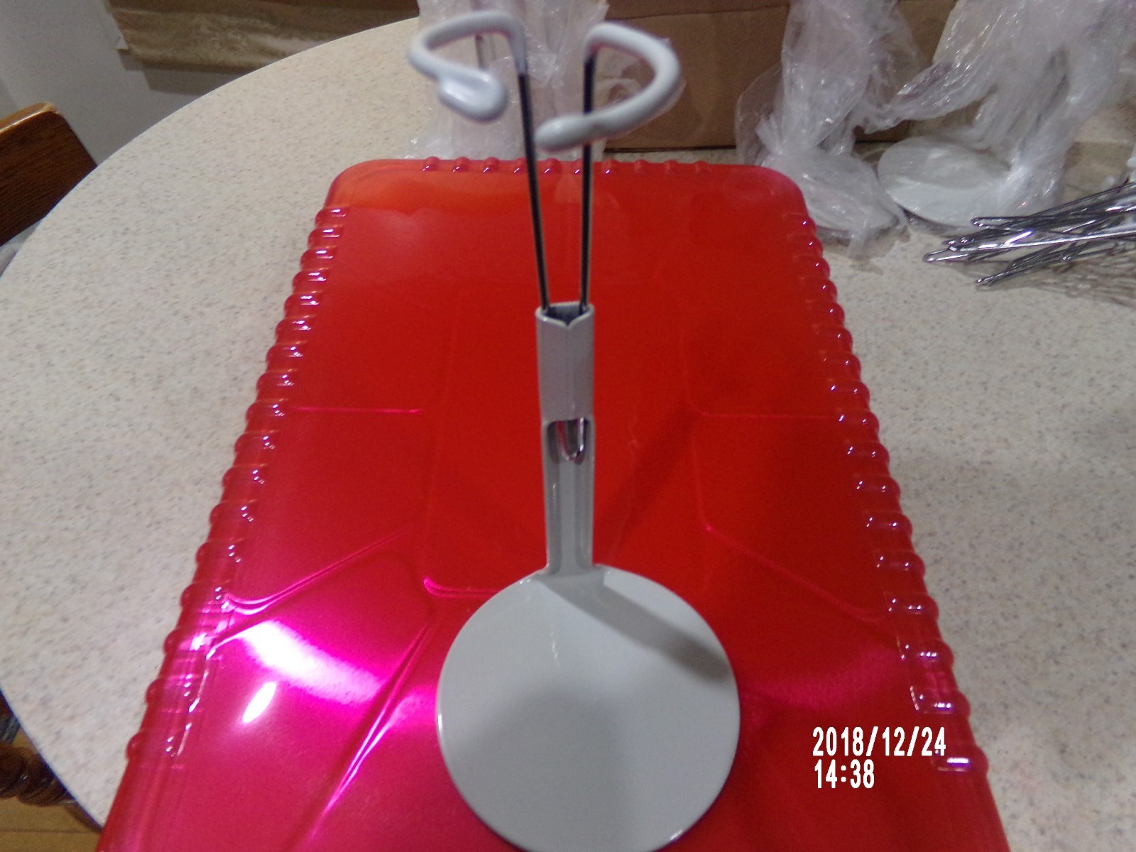 Lot Of 8 White Metal Doll Stands Extendable 4”- 6” NIP 3” Base