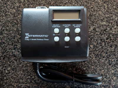 Intermatic Outdoor Programmable Digital Timer HB880R Mountable 7 Day 7 Event