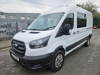 2023 23 Ford Transit CREW 2.0 EcoBlue 130 H2 Leader Double Cab Damagesd Salvage