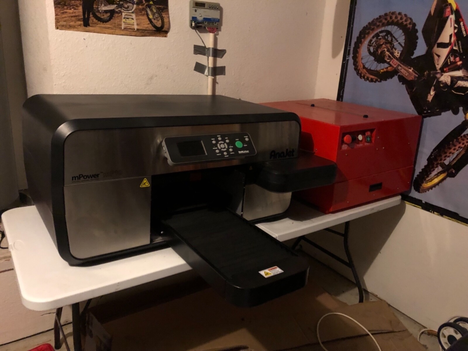 AnaJet MP10I DTG  Printer; With garment prep machine included (no Int shipping)