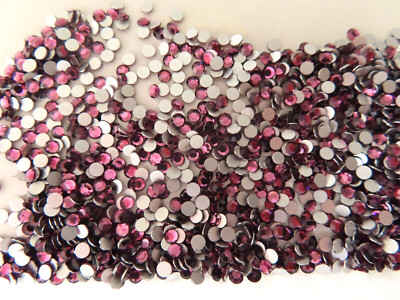 Full package 1440 Preciosa Flatbacks 10ss Amethyst/foiled.
