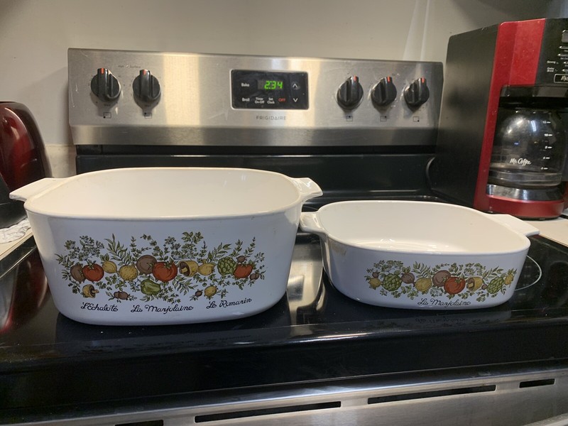 Rare Stamped Corning ware spice of life casserole  2