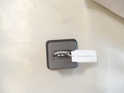 Charter Club Silver Tone size 6 Cubic Zirconia Ring C785