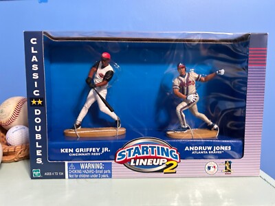 2000 Starting Lineup 2 - Ken Griffey Jr Classic Doubles with Andruw Jones