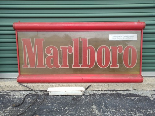 U.S.A 90's vintage Marlboro マルボロ サイン看板 U.S.A 90's vintage Marlboro マルボロ サイン看板 - メルカリ