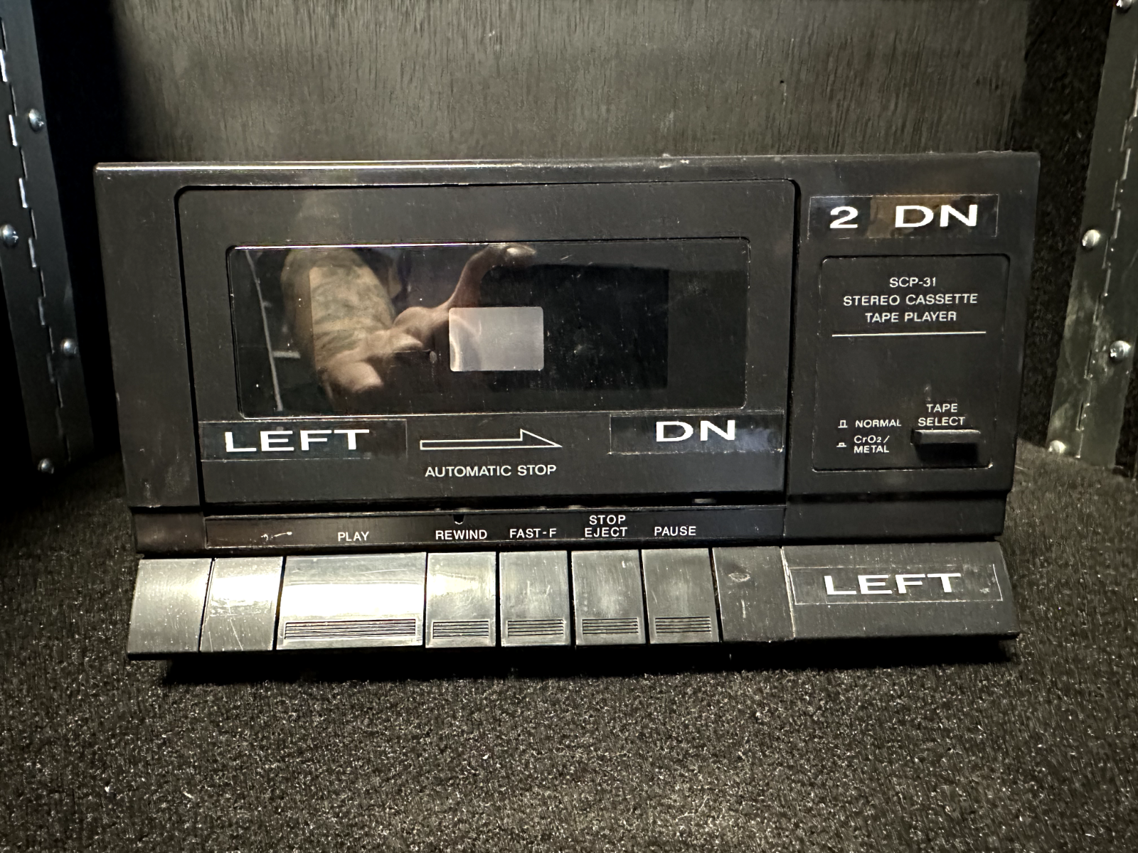 Optimus SCP-31 Stereo Cassette Tape Player Model SCP-31 Tested Works