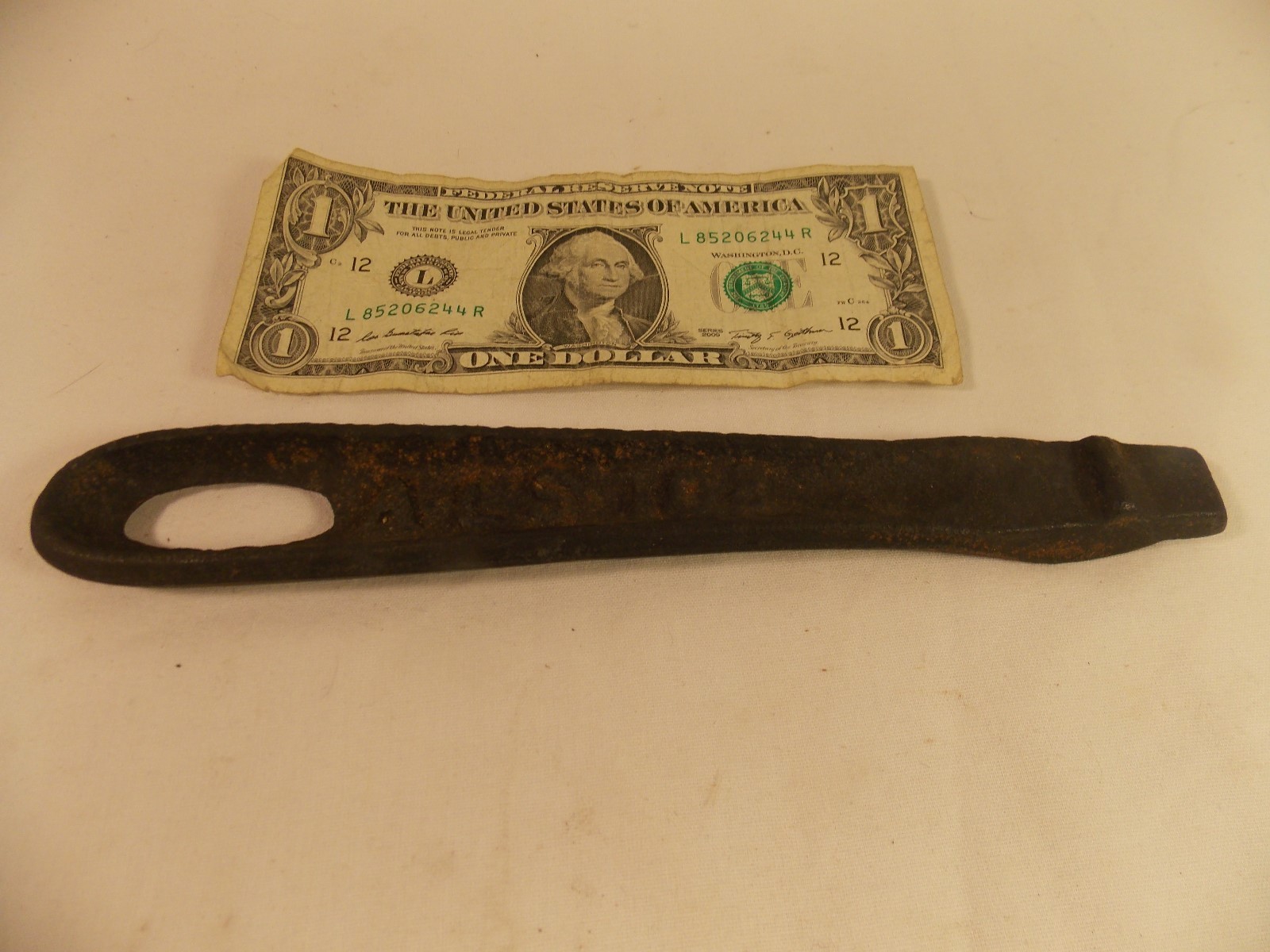 Vintage Cast Iron A-LS 108 Wood  Stove Plate Lifting Handle