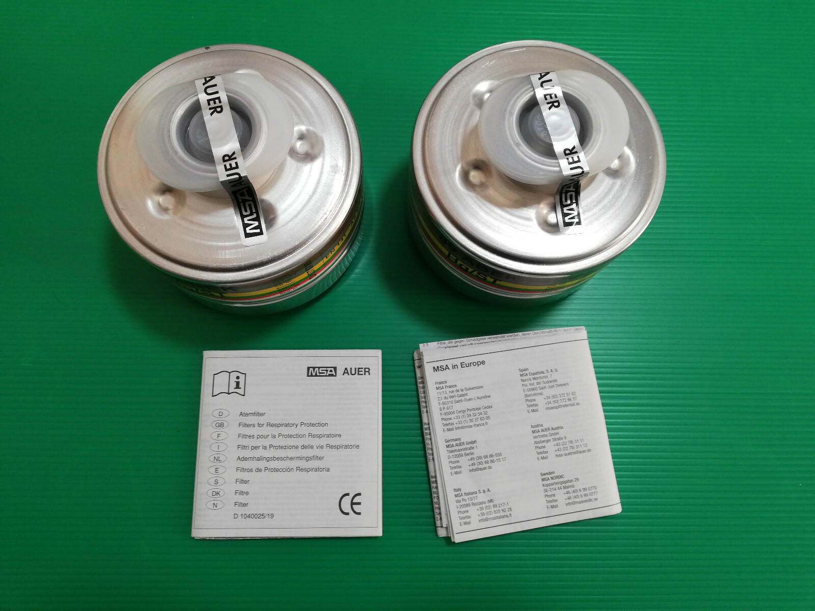 全国送料無料 2 Combined 40mm HG/ST ABEK 89 MSA Genuine Sealed Pcs その他