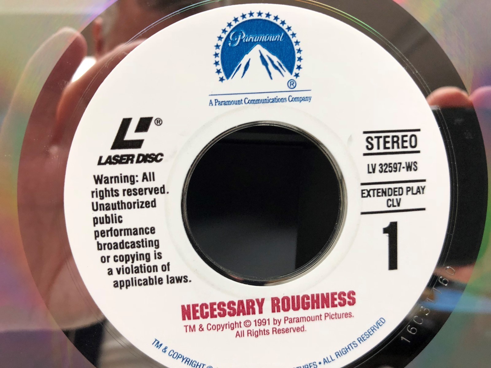 Scott Bakula Kathy Ireland-Necessary Roughness Vintage Movie Laserdisc Like New