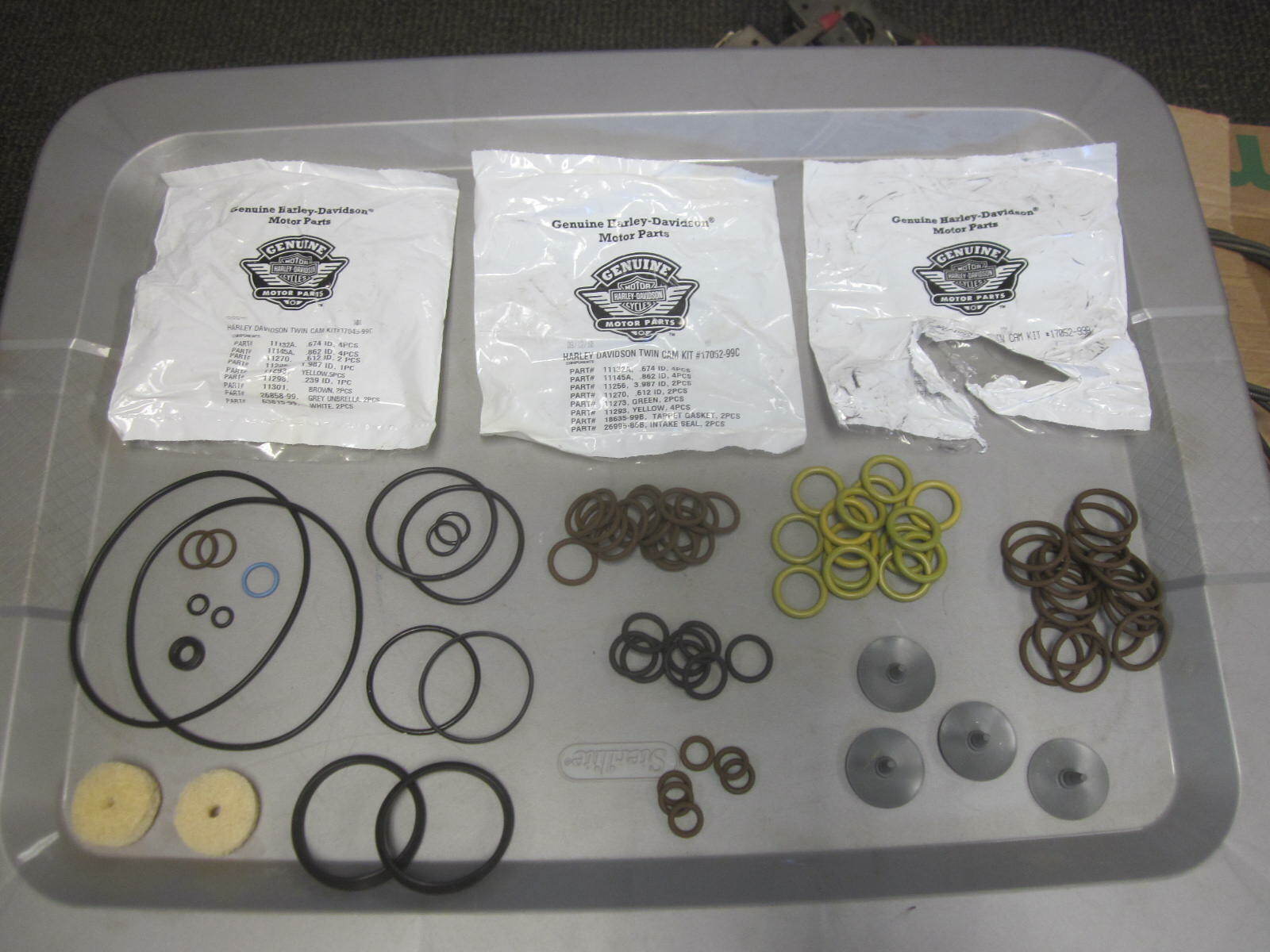 Harley Davidson OEM Incomplete Twin Cam Kits Lot 17045-99C Harley Davidson OEM Incomplete Twin Cam Kits Lot 17045-99C