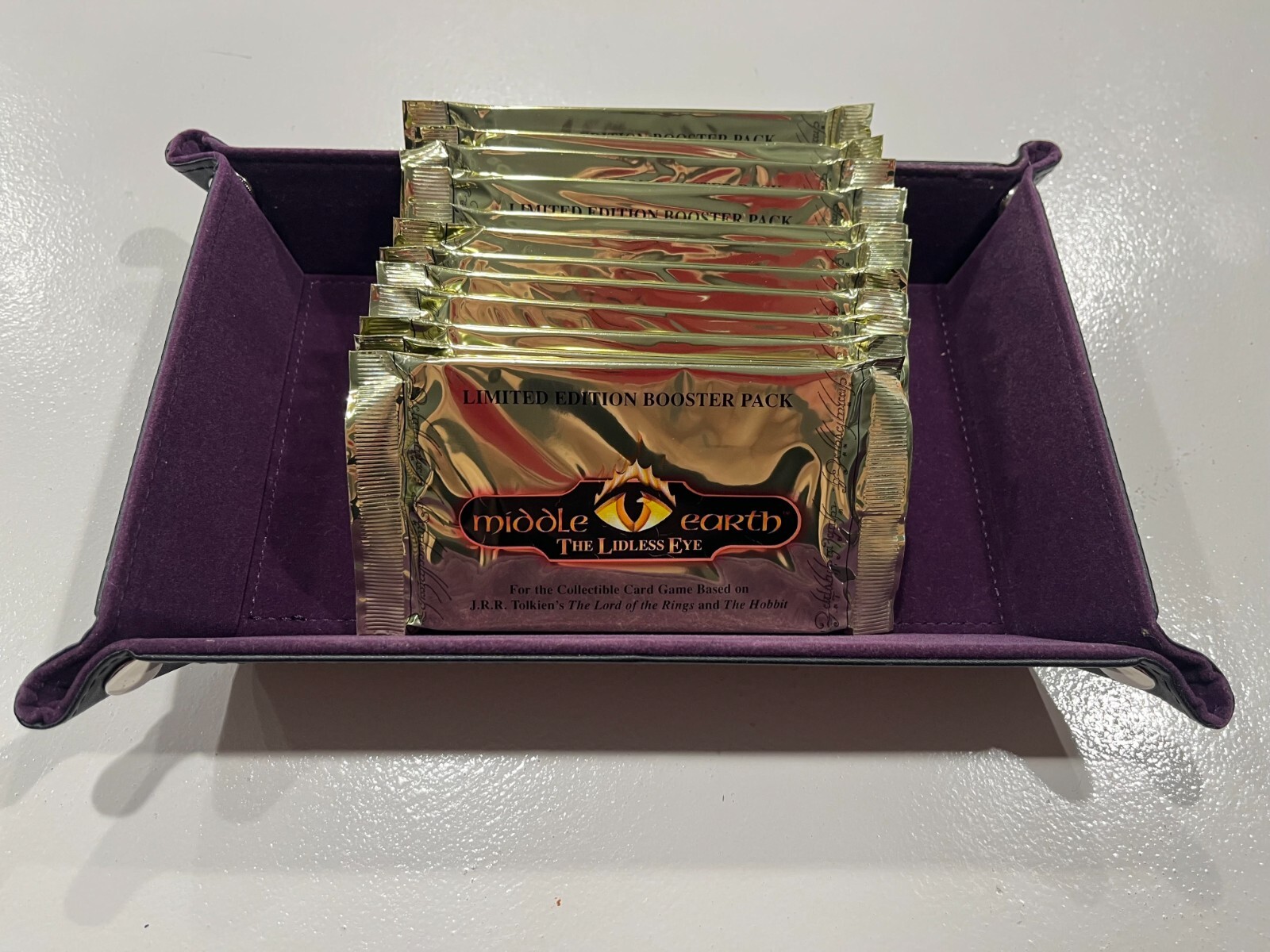 Middle Earth CCG Factory Sealed LIDLESS EYE Booster Packs x Middle Earth CCG Factory Sealed LIDLESS EYE Booster Packs x