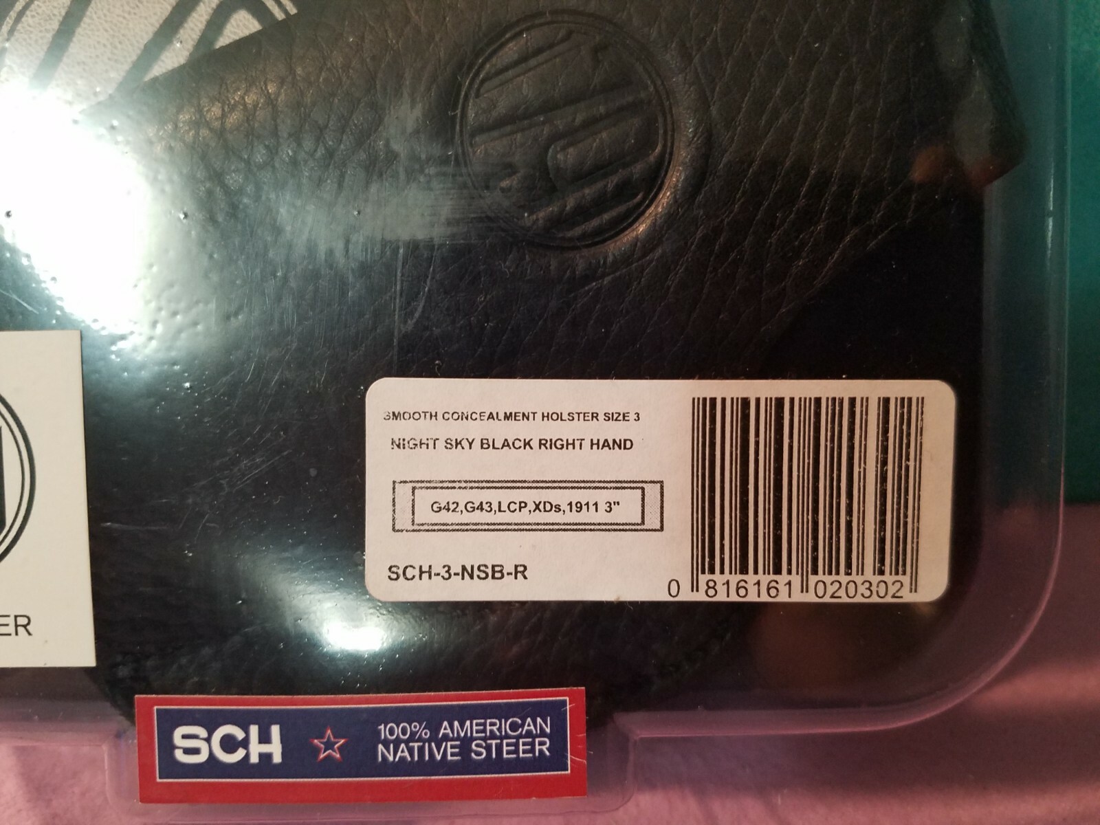 1791 Gunleather RH Holster G42, G43, LCP, XDs, 1911, 3