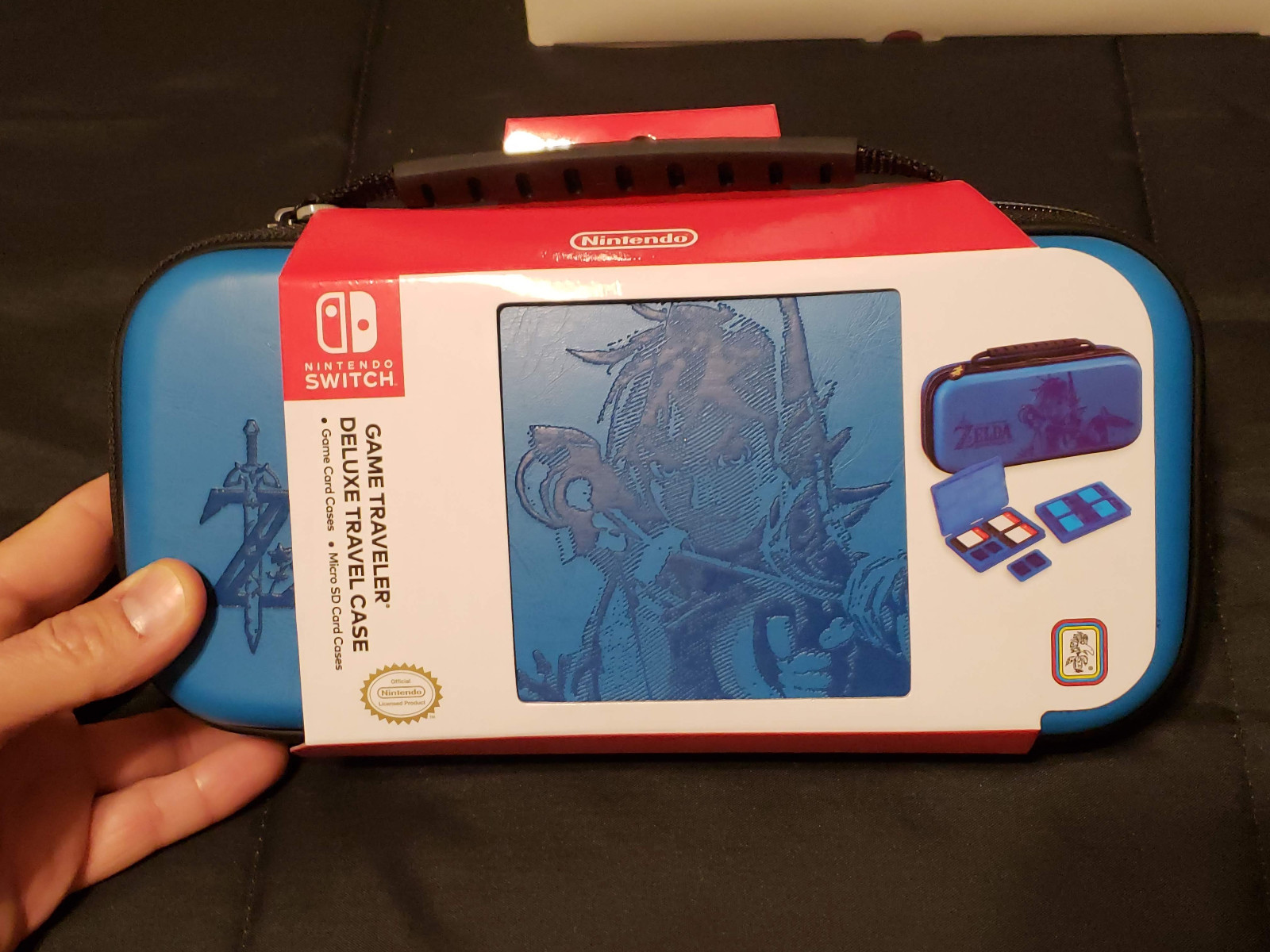 Switch Starter Kit Zelda: Sheikah Eye Ed. + Xtra Case Screen Protector.  ALL NEW