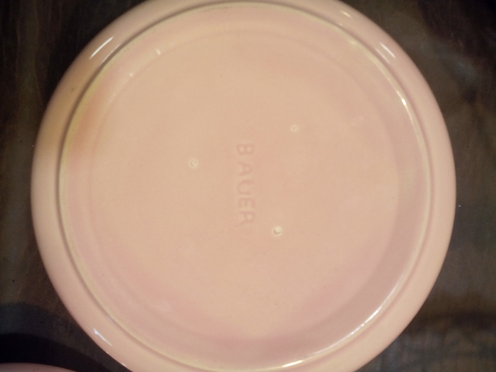 BAUER CERAMIC SERVING POTS WITH LIDS