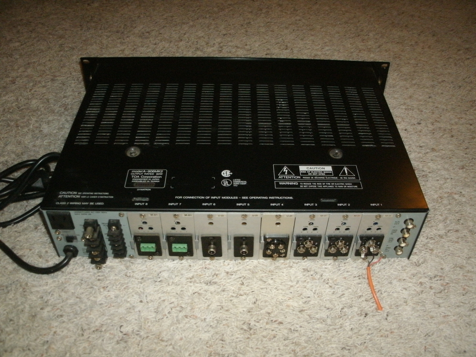 TOA A-906MK2 Amplifier and Mixer - Works Great !!