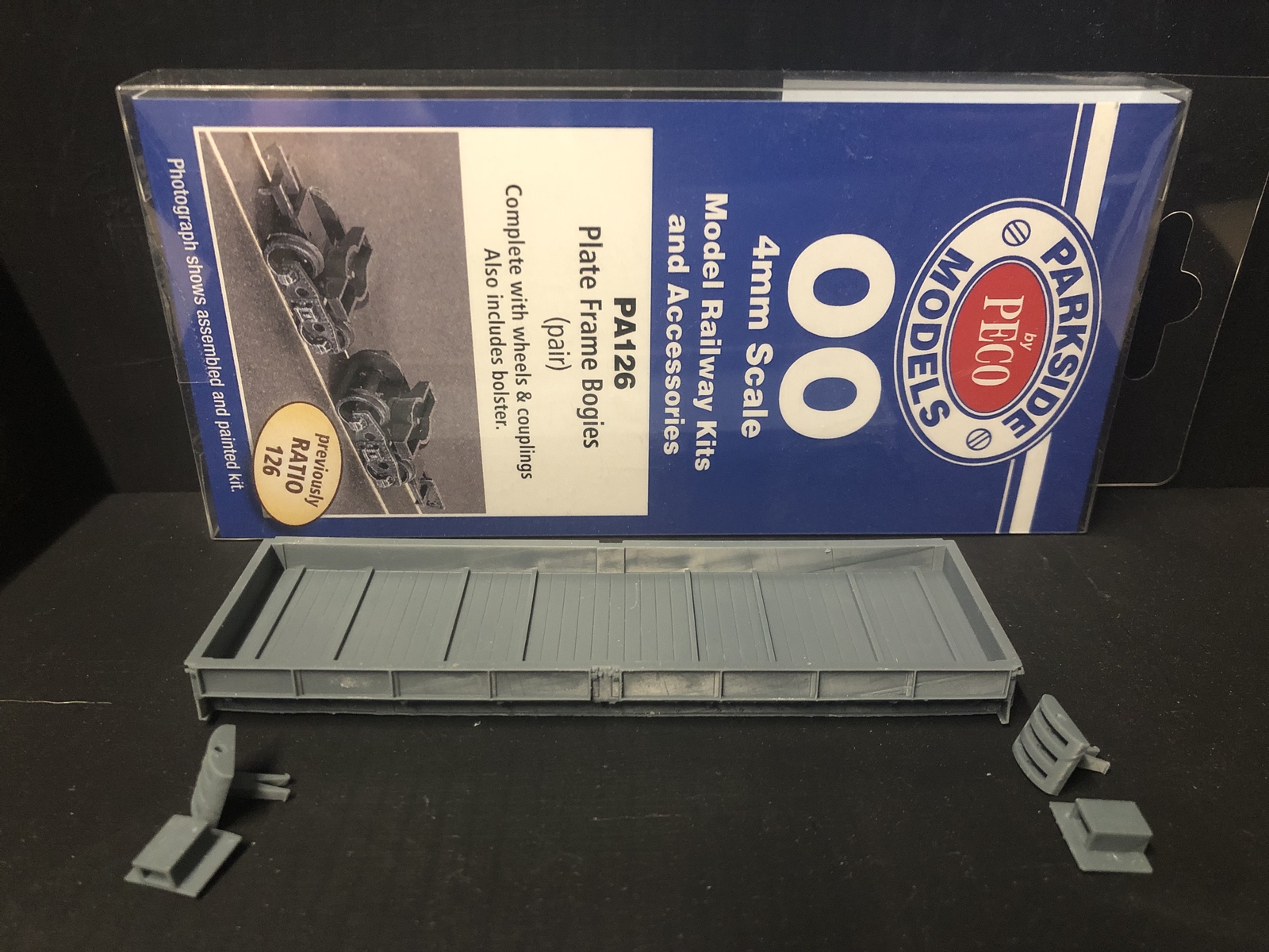 Gn15 Narrow Gauge bogie plate wagon - comes with bogie wheels and NEM pockets - Picture 2 of 10