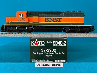 37-2902 Kato HO SD40-2 BNSF Snoot Nose Engine DCC Ready New