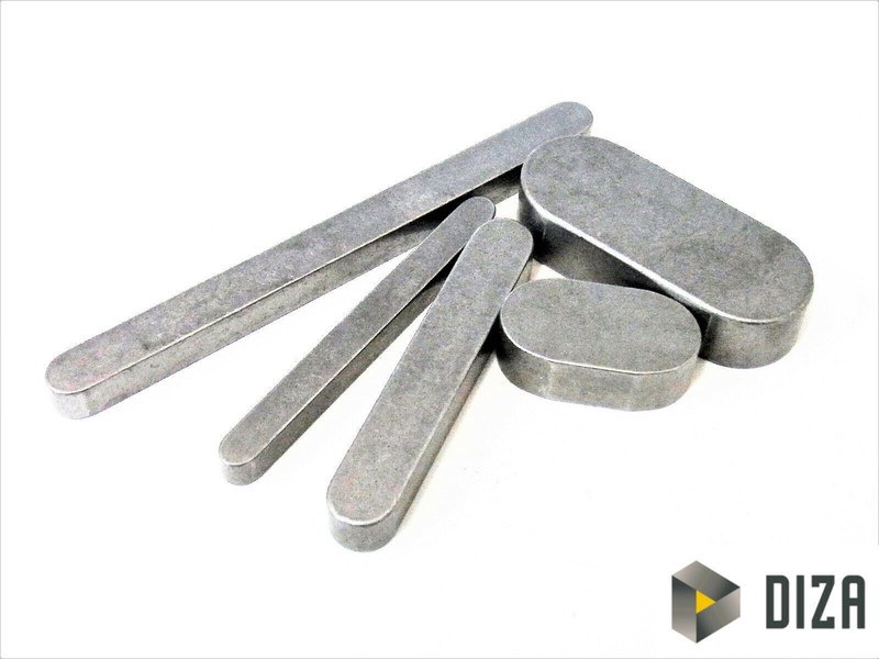 Passfeder Din 6885 Form A   C45 K Rundstirnig Blank