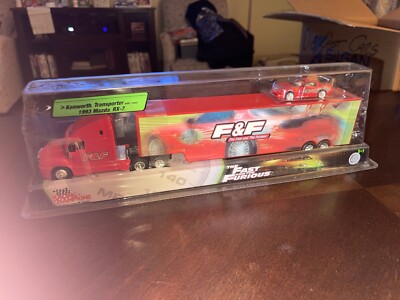 2003 Racing Champions Fast & Furious Kenworth Transporter 1993 Mazda RX-7 New