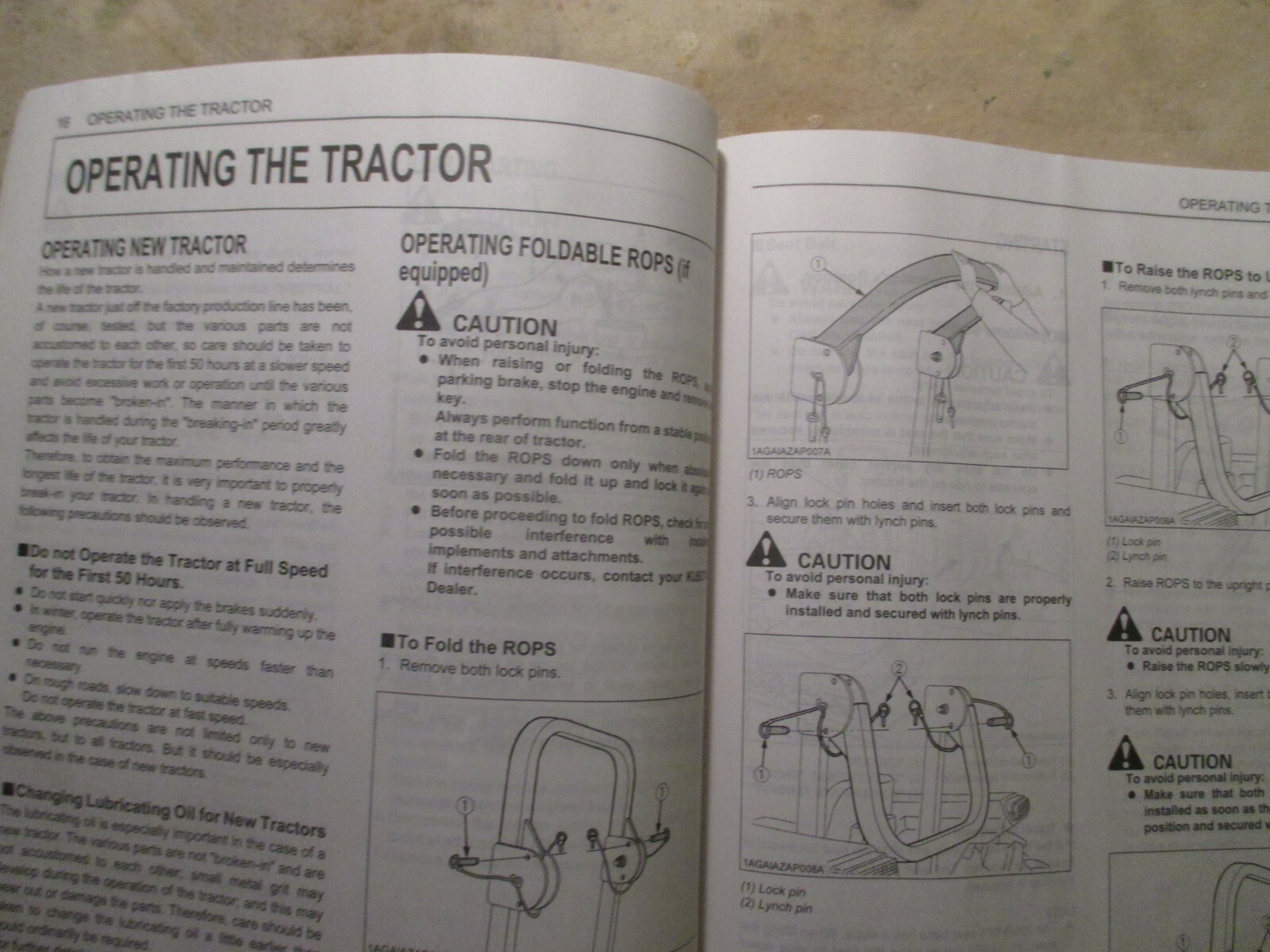 Kubota M4800SU M4800SUD Operators Manual 3A273-99711