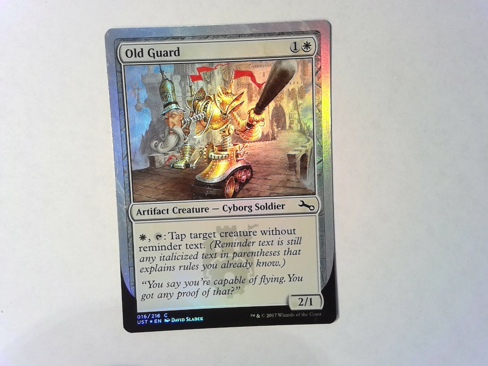 Foil Old Guard Unstable - Magic the Gathering MTG - White | eBay