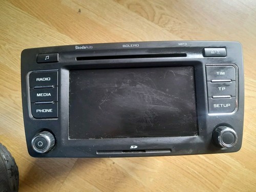 SKODA OCTAVIA STEREO HEAD UNIT CD SD MP3 BOLERO 1Z0035156F