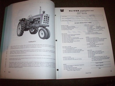 Original Oliver 1600 Tractor Operator's Manual