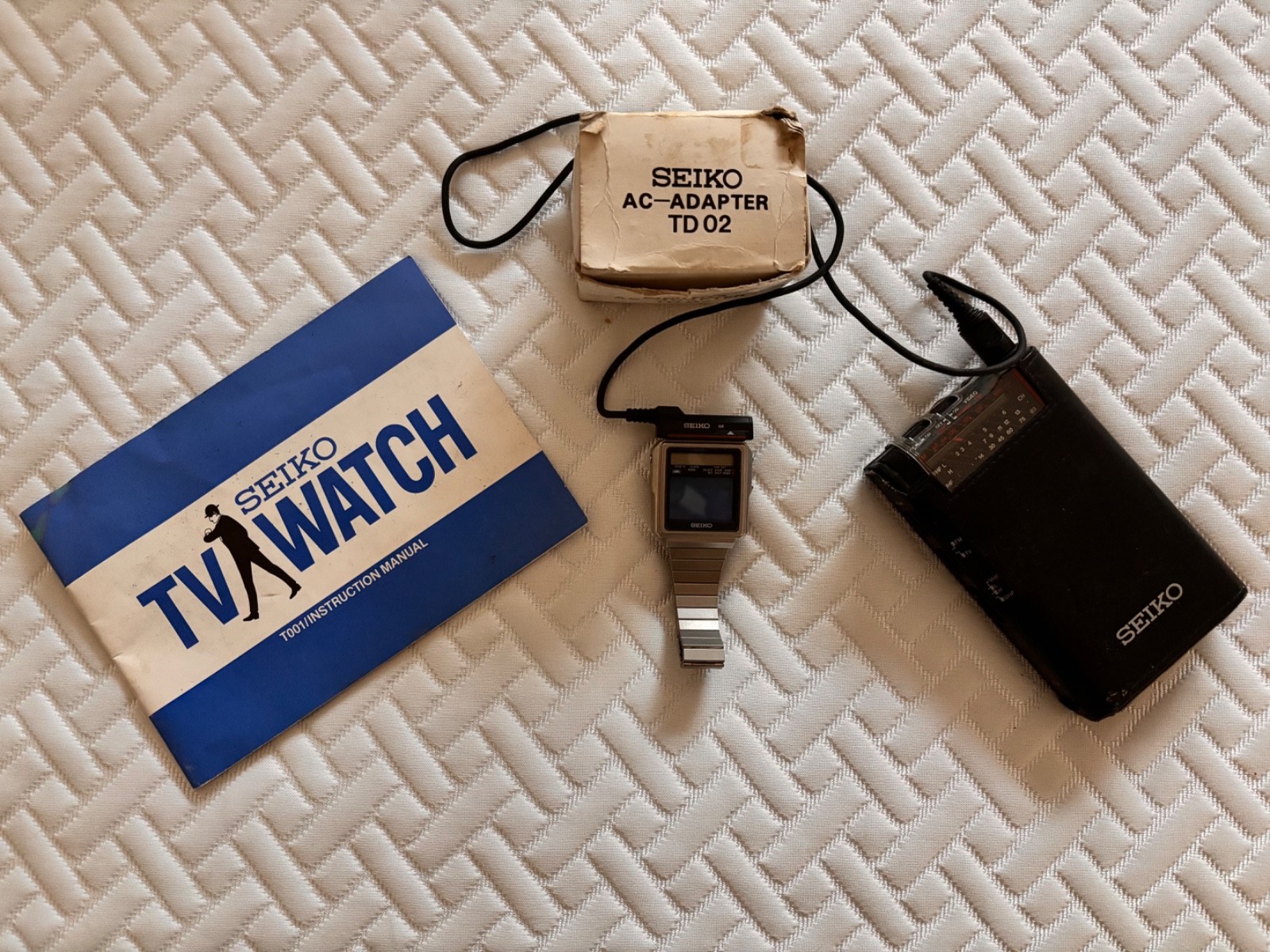 t*a様 デッドストック級 SEIKO セイコー T001-5000 テレビ付 デッドストック級 稼働 良品 箱付 セイコー 8941-5000 手巻 白