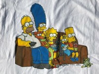 Jacke The Simpsons Homer Couch beige M XL Cartoon Kapuzenjacke Hoody