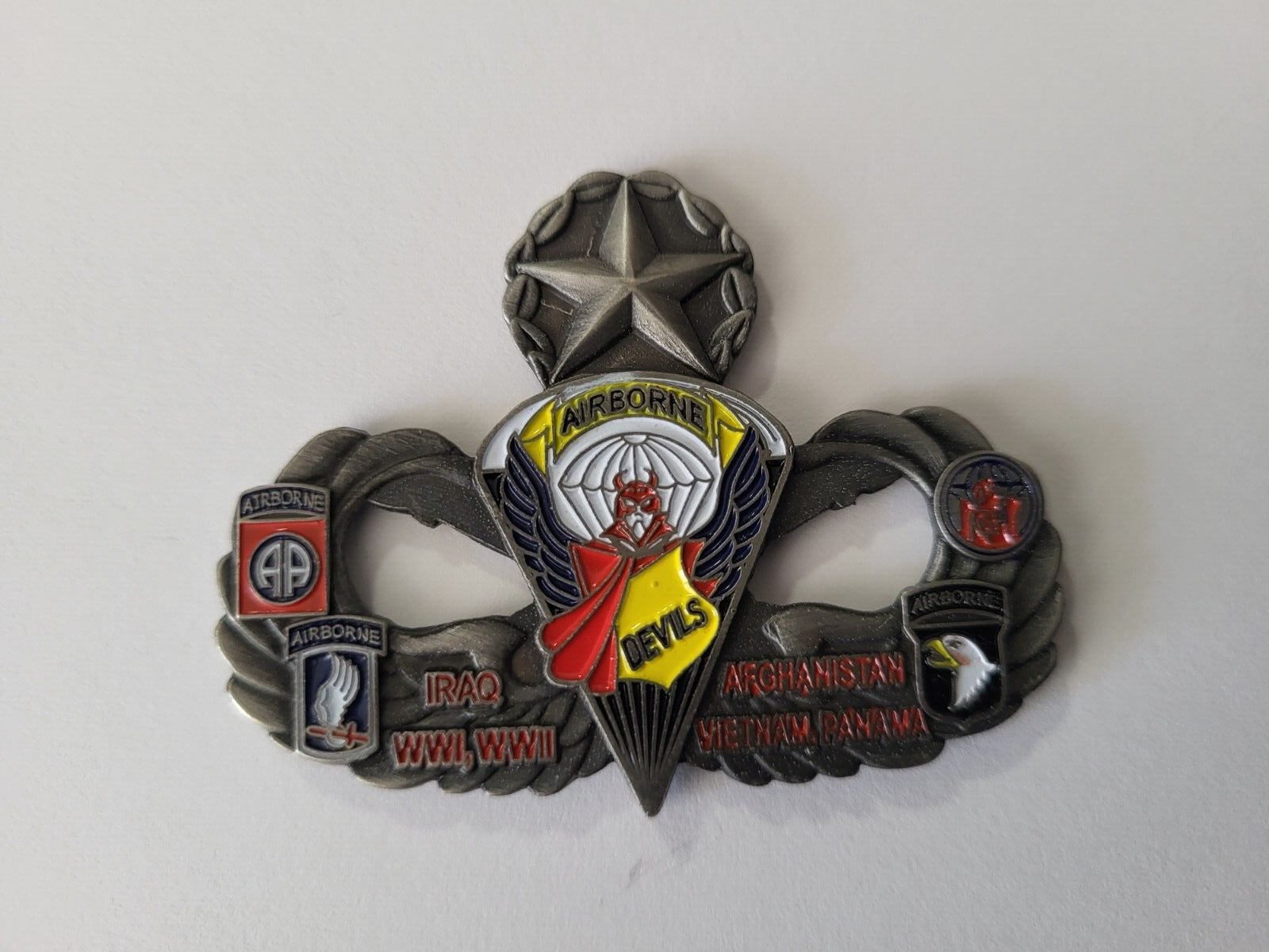 2008 Gun Devils Airborne 319th AFAR CHALLENGE COIN Iraq