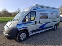 Trigano Tribute 650. 2007. Central lounge/double bed or single berths.