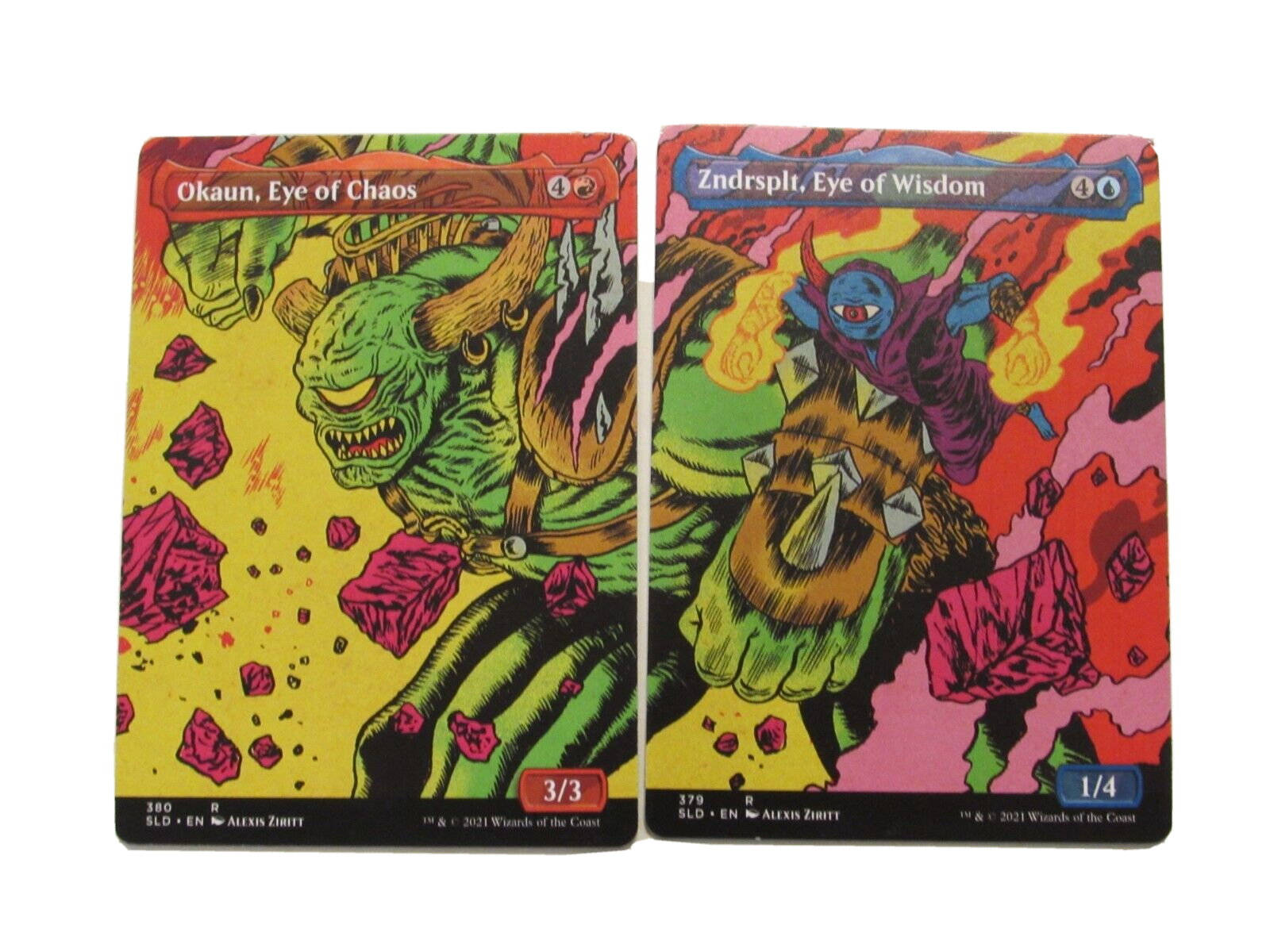 MTG Okaun & Zndrsplt Secret Lair Heads I Win Tails You Lose MTG Okaun & Zndrsplt Secret Lair Heads I Win Tails You Lose
