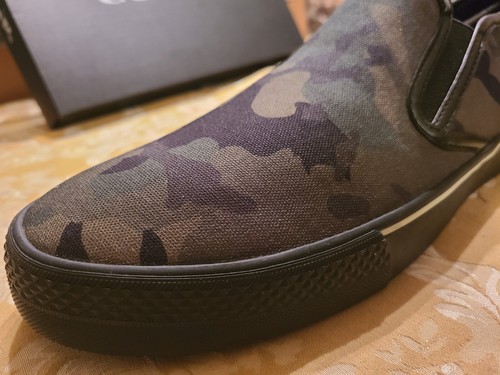 Pre-owned Coach Men's Low Top Sneaker Signature Canvas 11 D Camo Limited Edition In Multicolor