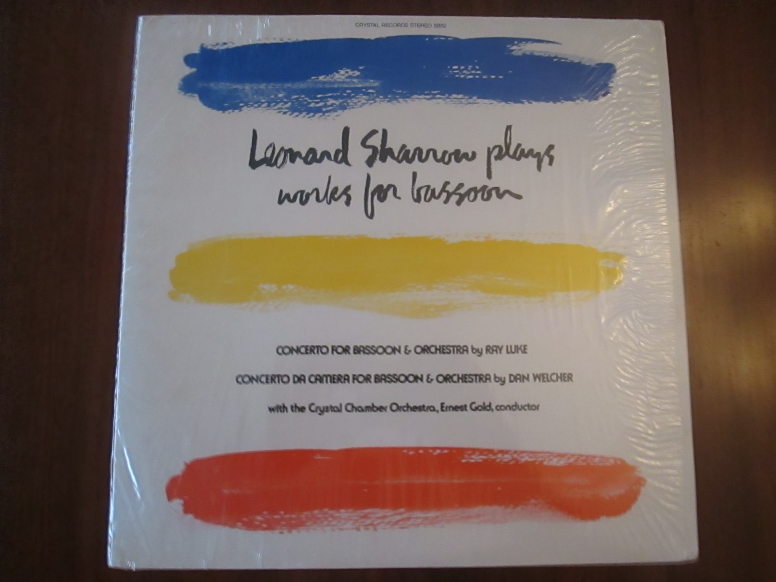 northern bright レコード LEONARD SHARROW Bassoon LP Crystal S852 Still in Shrink 1977
