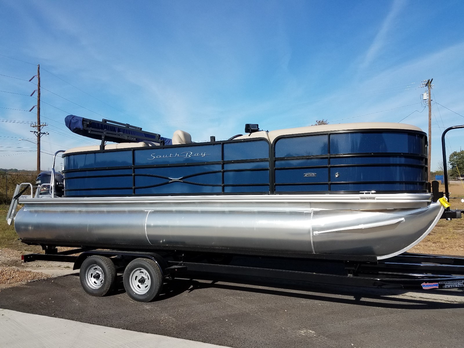 Southbay 222E 22 Ft Pontoon Boat Cruise Family Entertainment w/ Yamaha VF115LA