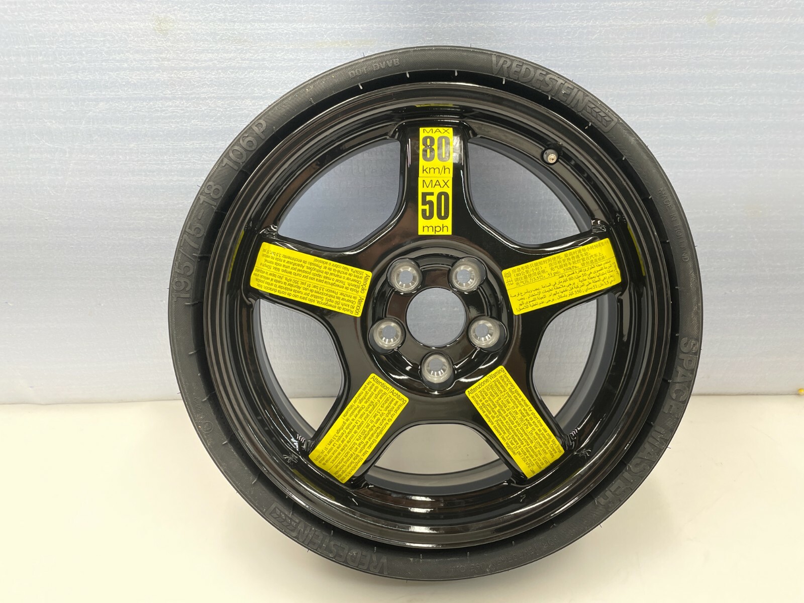 20092017 AUDI Q5 COMPACT EMERGENCY SPARE TIRE WHEEL 195/75 R18 OEM