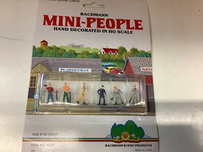 Bachmann Mini-People #42341 HO scale ''Train Work Crew''