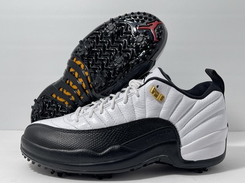 Nike Air Jordan XII 12 Low Golf Taxi White Black Gold DH4120-100