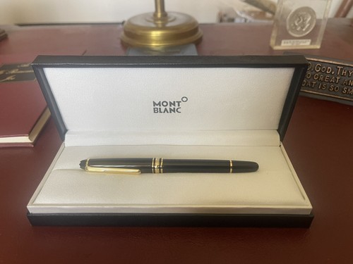 Montblanc Gold Black Classique Luxury Rollerball Pen 163 New