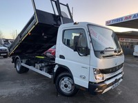 2024 Fuso Canter 3.0 Dropside Tipper, Tacho, Tow Bar, Only 129 Miles